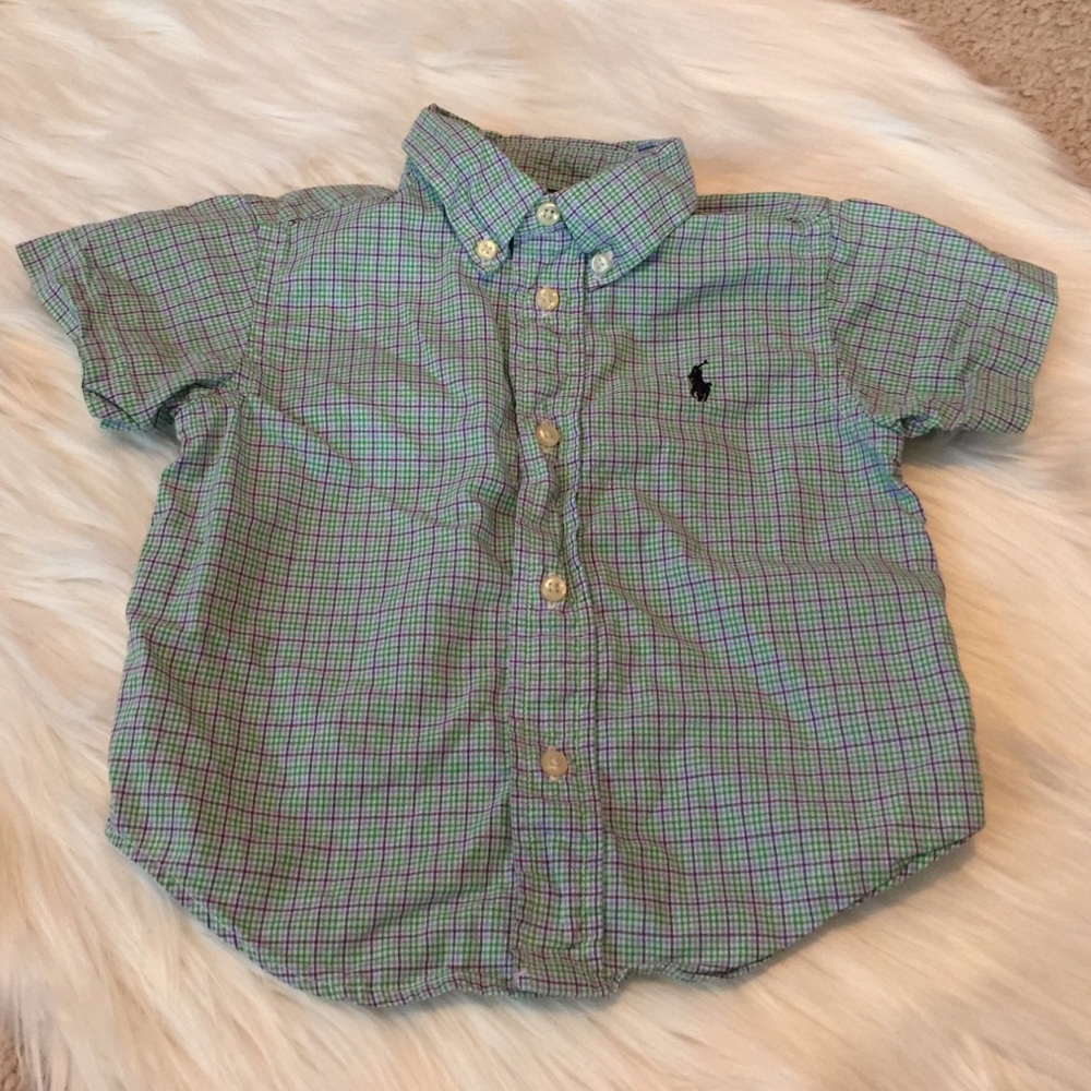 Boys Ralph Lauren button down shirt size 18 months